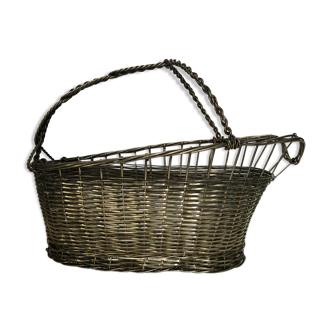 Metal bottle holder basket