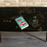Coffee table years 50 with japanese motif