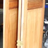 Screen 3 panels solid wood restored