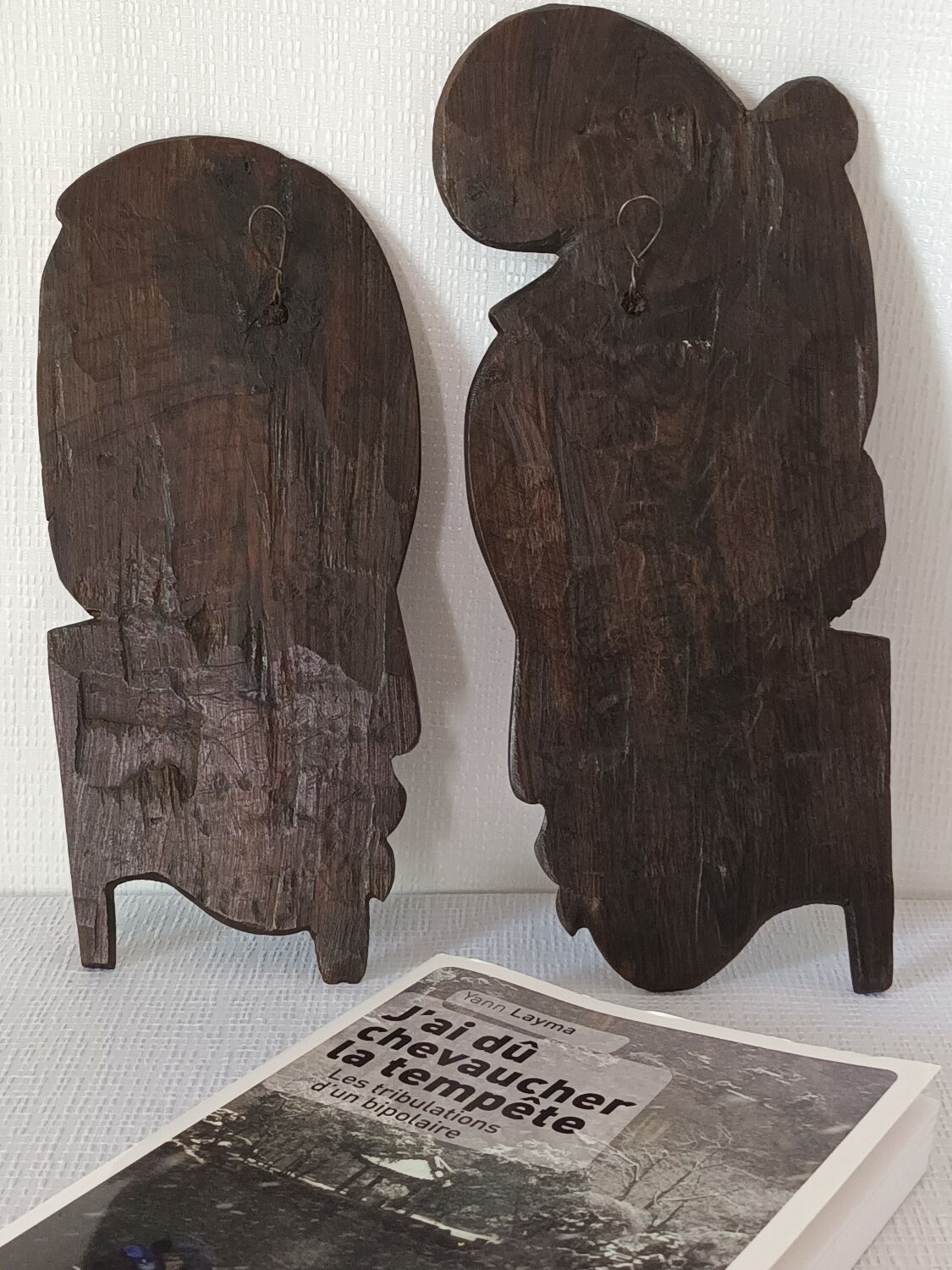 African ebony profile sculptures
