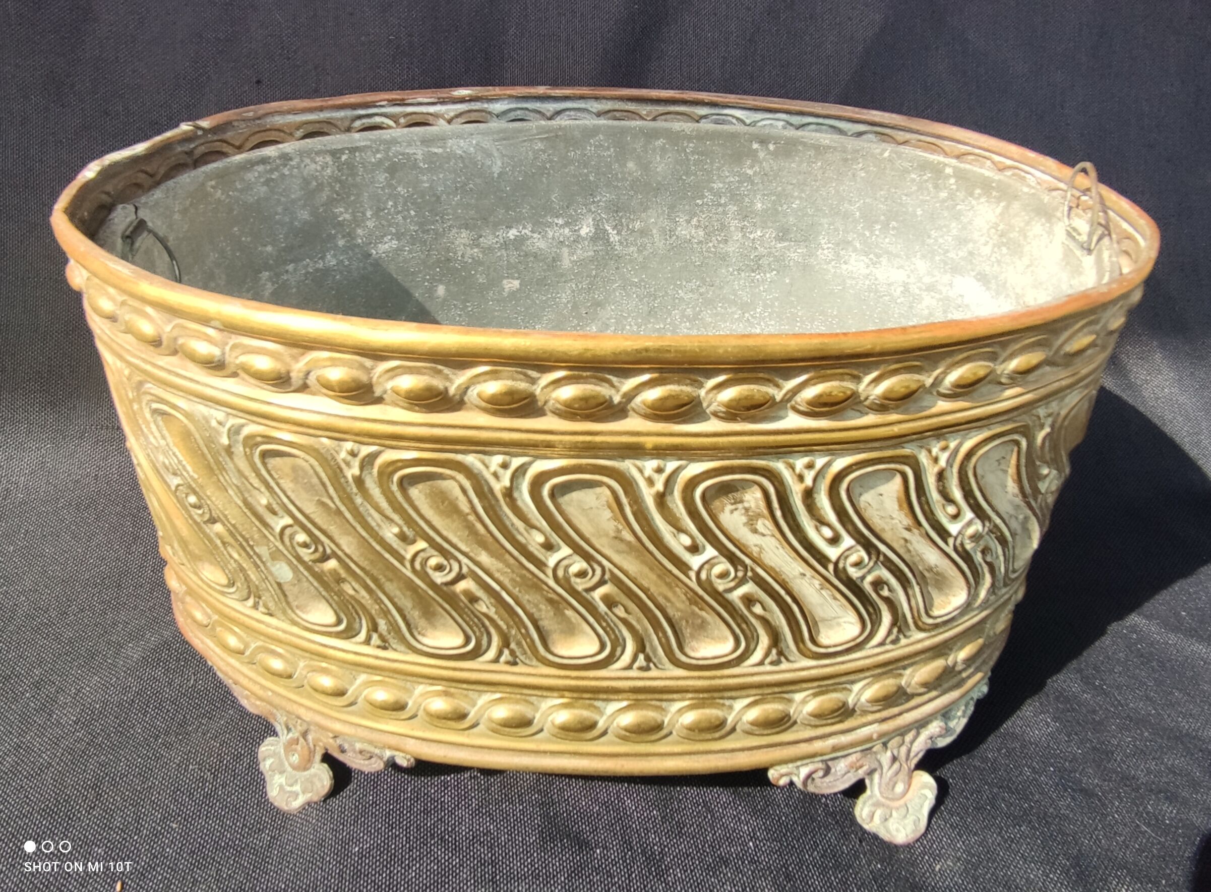 Brass planter/19th century