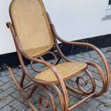 Bentwood & cane cane rocking chair