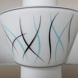 Hanging in opaline geometric patterns 60s