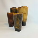 Set de 4 vases en céramique de style moderne du milieu du siècle Gunnar Nylund Rörstrand Suède