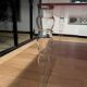 Table post-modern glass Italia POS02 red top