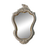 Magnificent patinated and gilded baroque style mirror