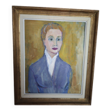 Painting by Jean Micoine - Oil on framed panel - 1953