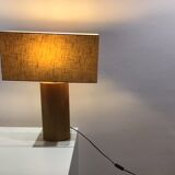 Lamp with solid oak foot