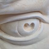 Eye of Michelangelo's "David", vintage cast after Brucciani, on base, 27 cm