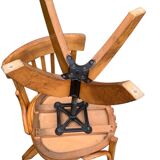 Pair of Baumann rotating screw chairs 1960