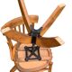 Pair of Baumann rotating screw chairs 1960