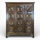Armoire brutaliste dans l'esprit de Dudouyt