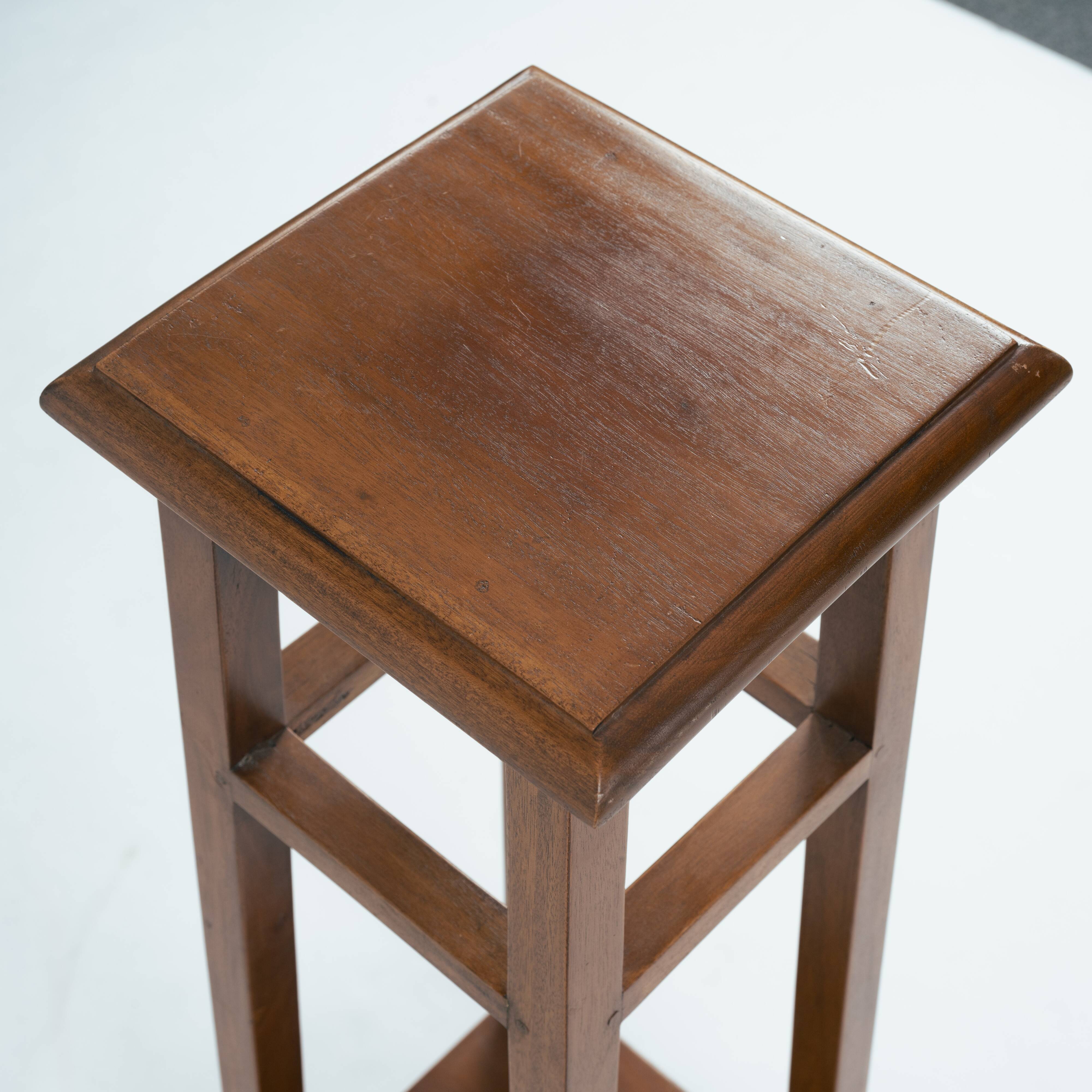 Art Deco Planter, Wooden Pedestal, Netherlands, 1920s