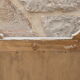 Miroir en bois patine blanc et gris Shabby chic 66x83cm