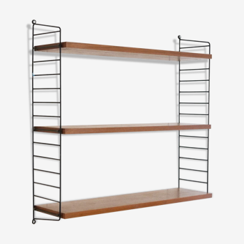 Etagere scandinave "string" en teck 1960