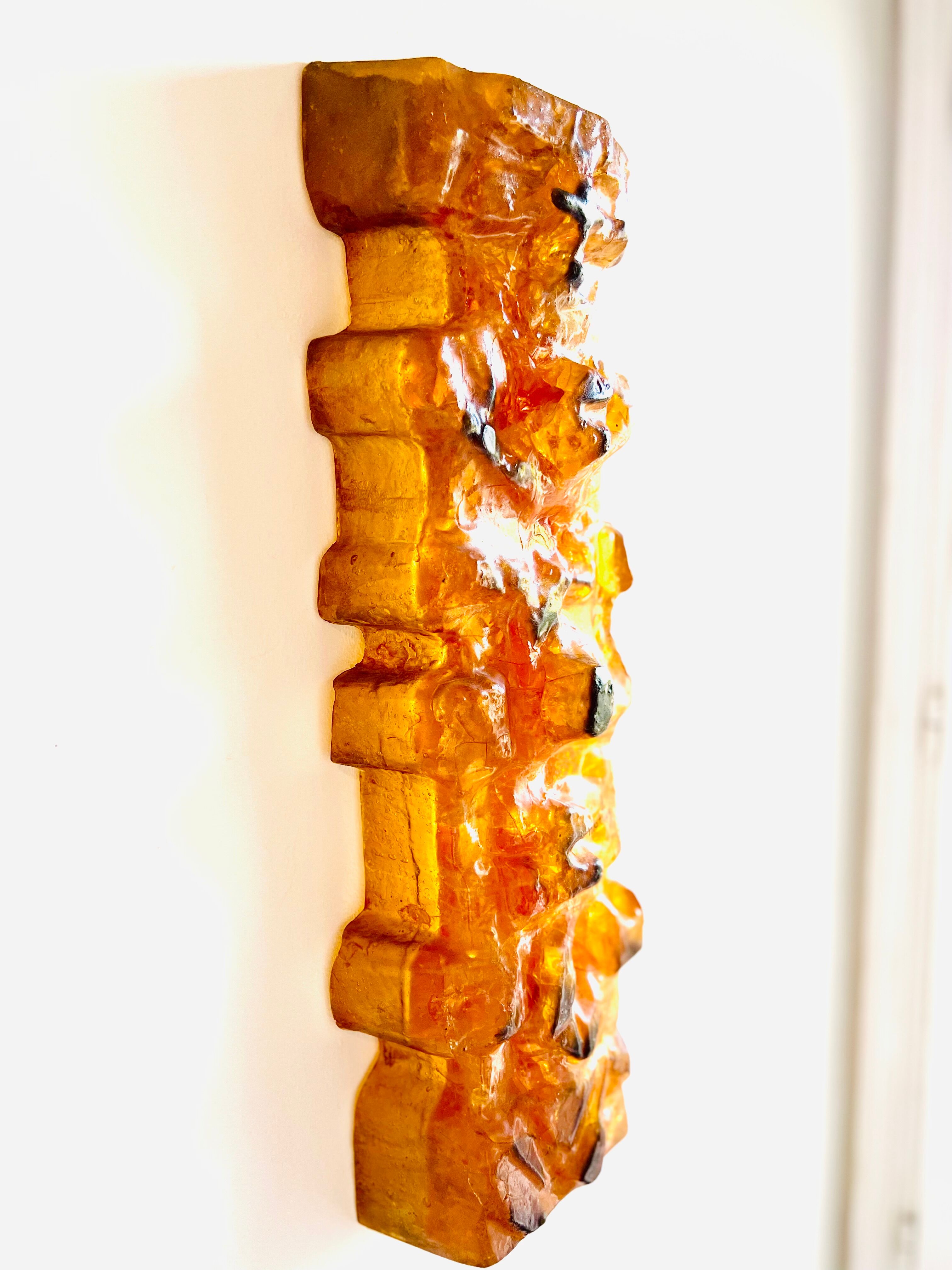 Matius Totem French Pop Art wall lights, sculpture, 1970