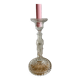 Glass candle holder