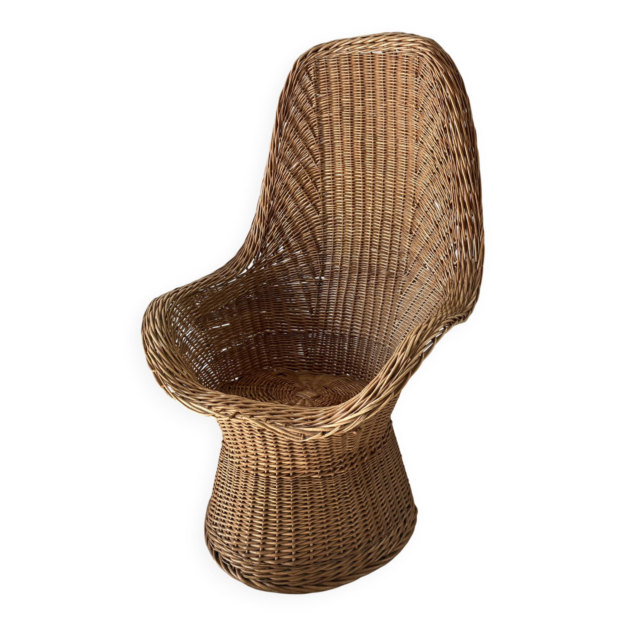 Vintage wicker armchair