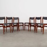 Ensemble de six chaises en teck, design danois, années 1960, production : Danemark