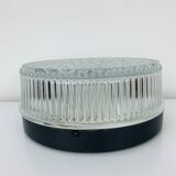 Round molded glass wall light from the 50s, ceiling light