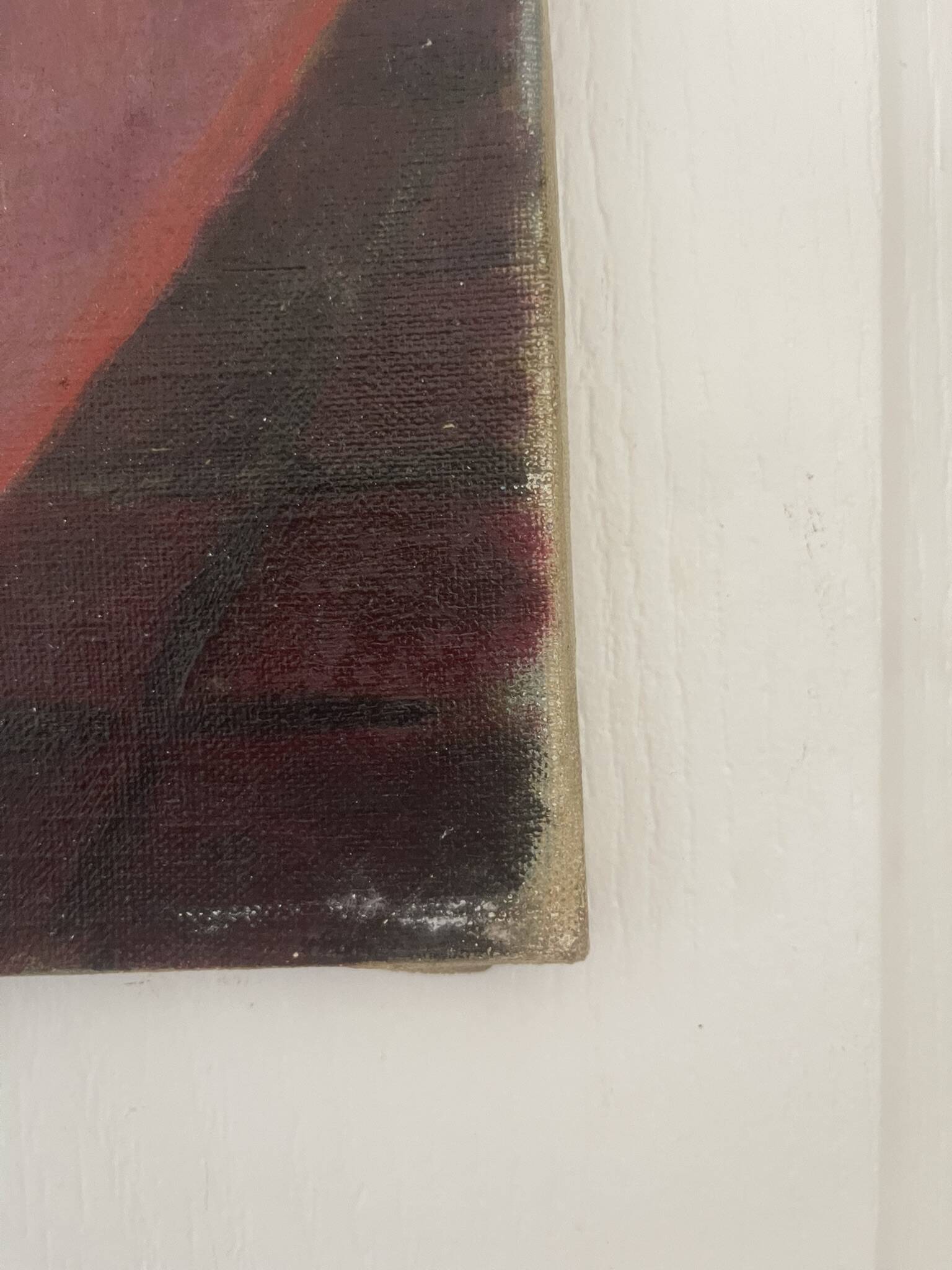 Old oil painting canvas still life kitchen fireplace faraoni