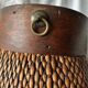Early 20th century Chinese grain basket made of woven willow