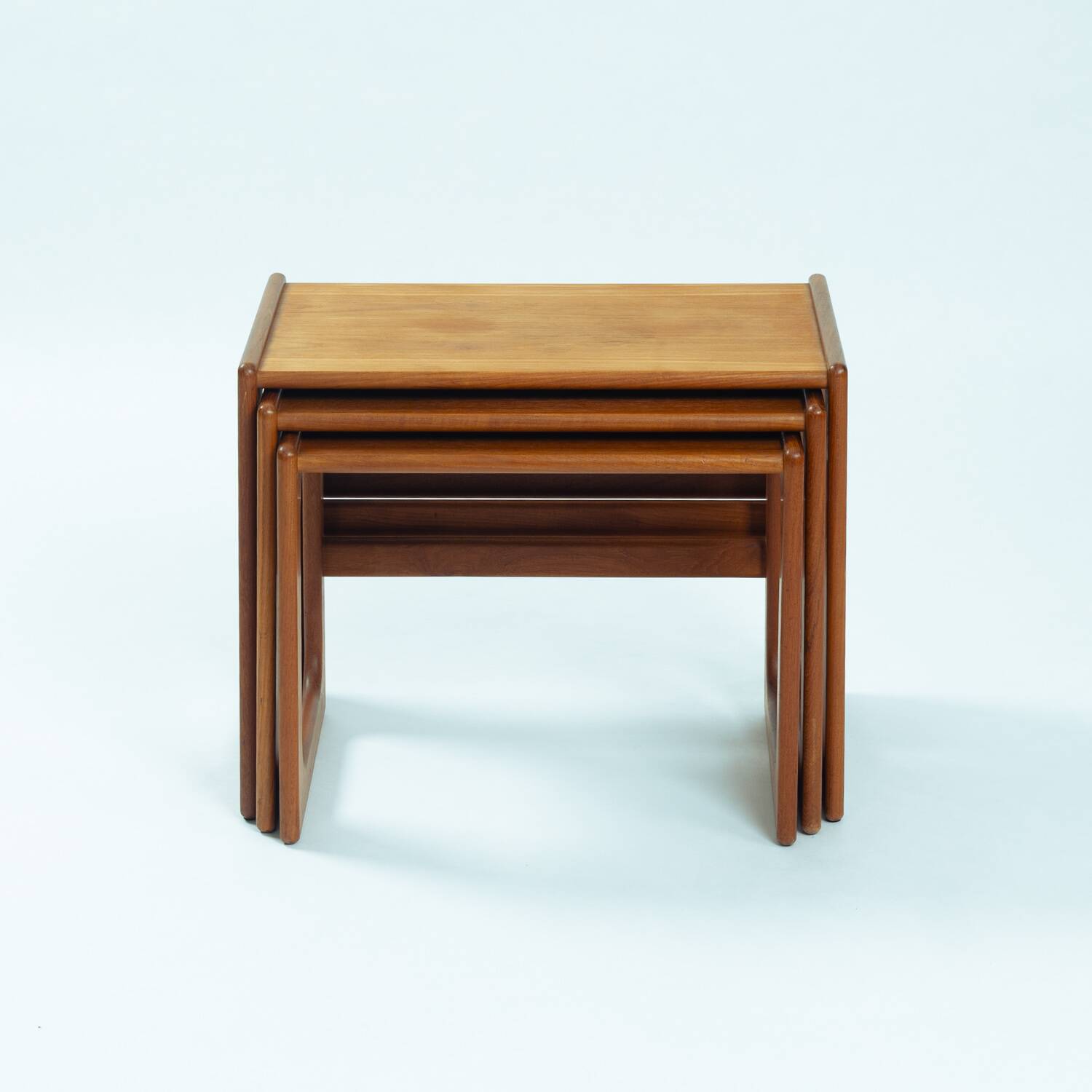 Danish teak mid century modern nesting tables Salin, Nyborg, Denmark 1960s