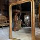 Pair of Louis Philippe period mirrors in gilded wood 1.30m x 89cm