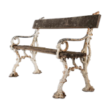 Victorian 'faux bois' garden bench