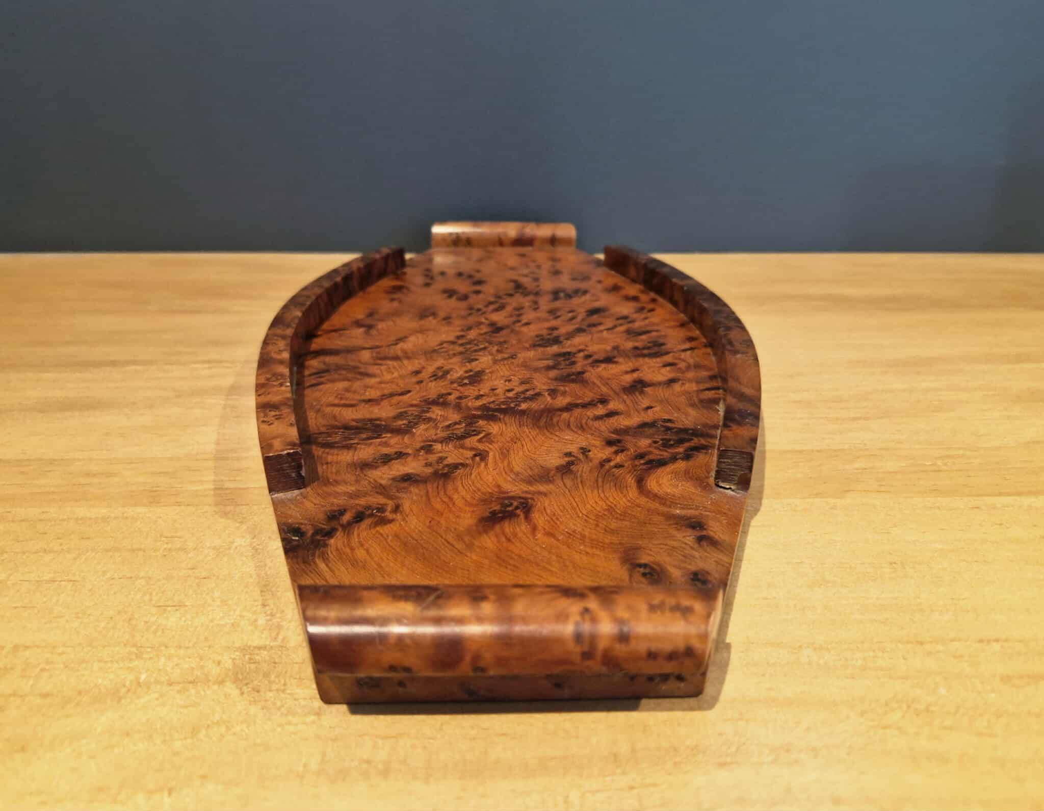 Nécessaire de bureau / Vide poche en bois de thuya