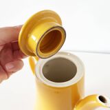 Old yellow ceramic coffee or teapot 1960