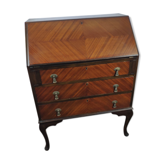 Secretary English chippendale in mahogany, 19th