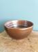 Glazed stoneware bowl signed Fontgombault