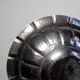 Large basin, bowl, Olri Italy vintage 50s Silver plated hammered