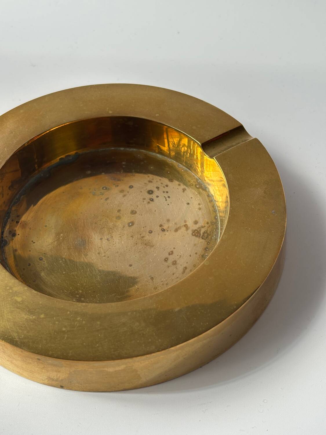 Vintage brass ashtray