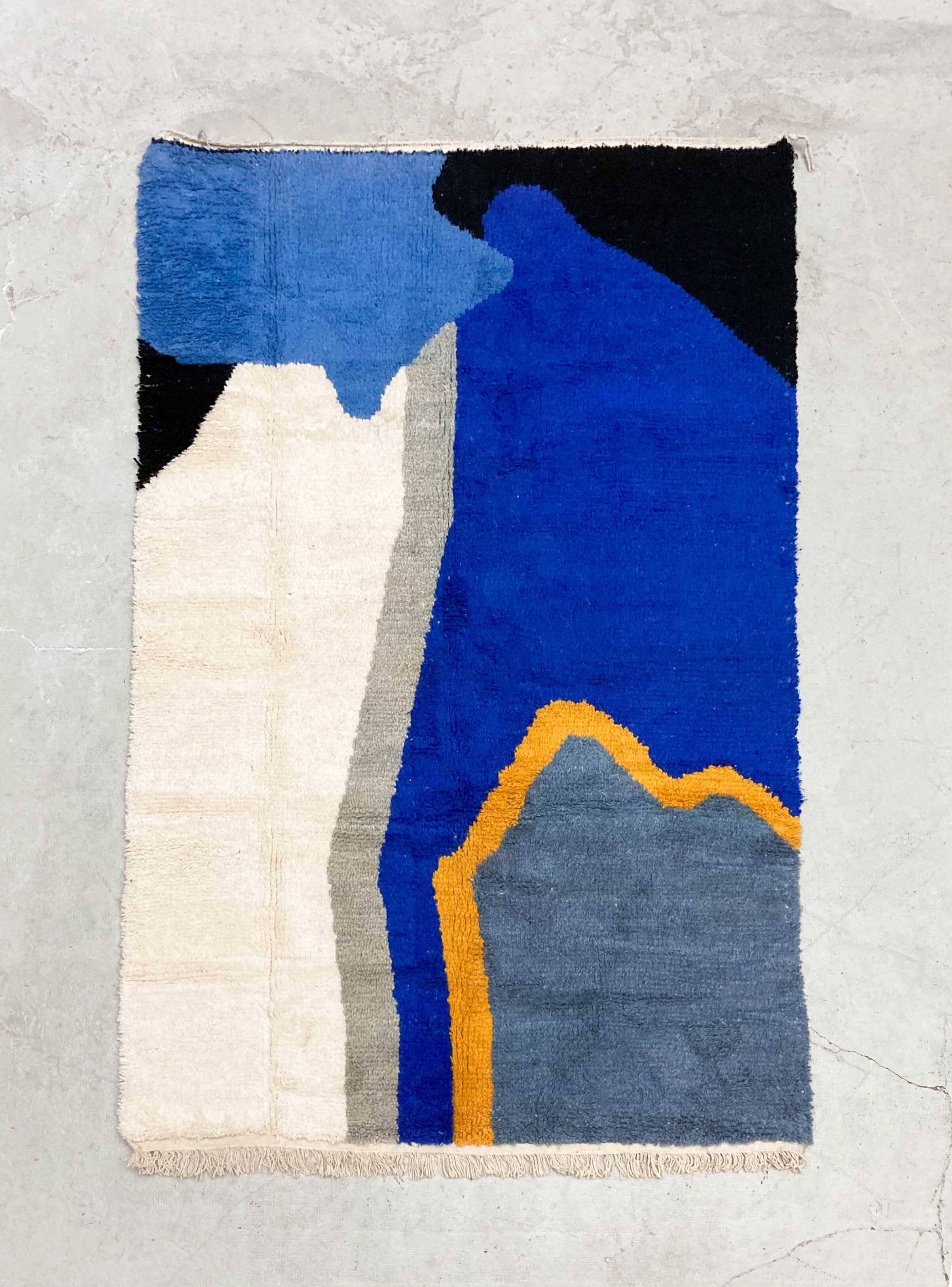 Colorful Moroccan Berber rug Boujaad 2.46x1.53m