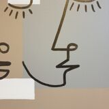 Minimalist painting on canvas