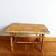 Bamboo coffee table in Audoux Minet vintage style from the 1960s.