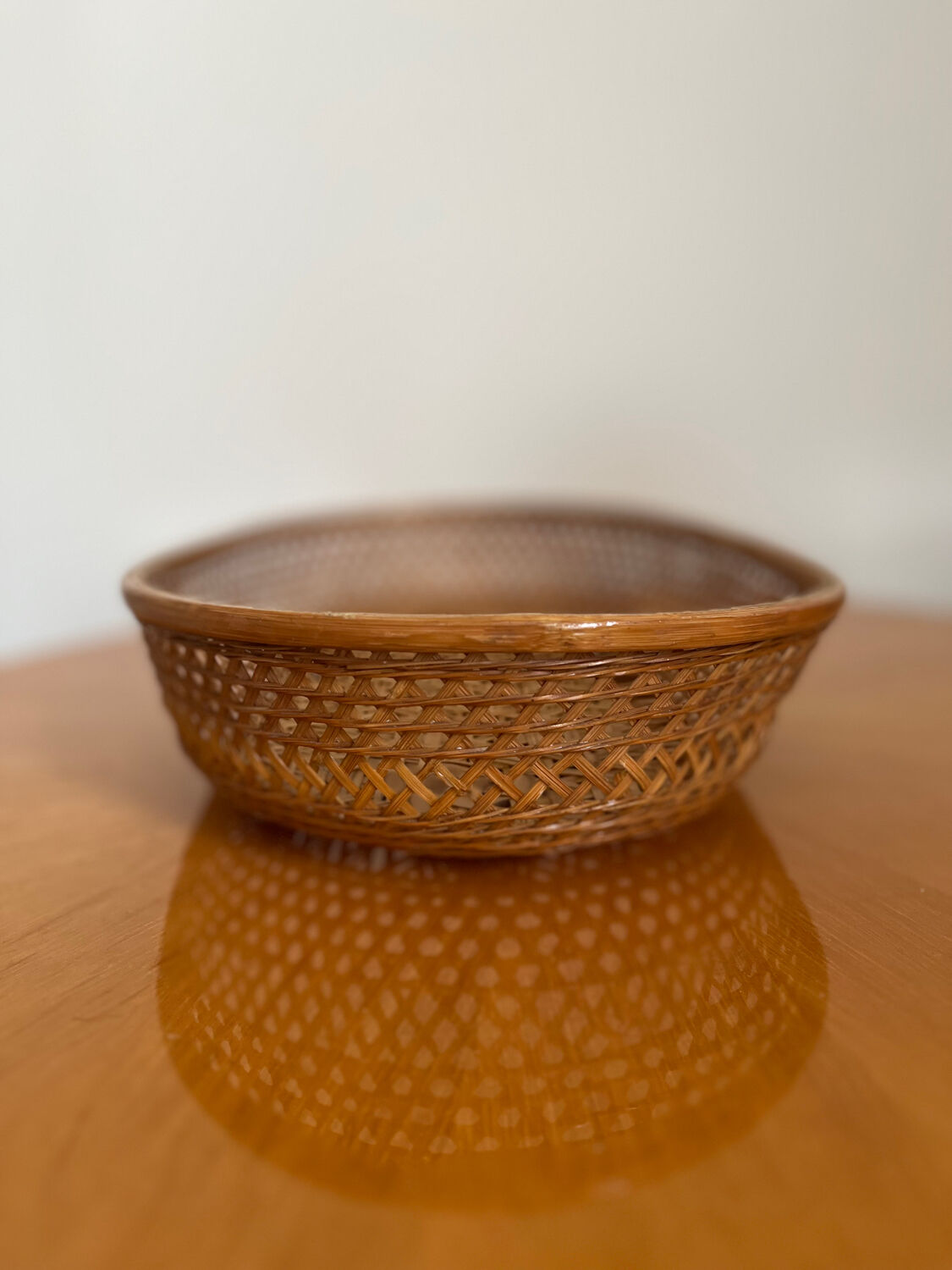 Vintage wicker basket