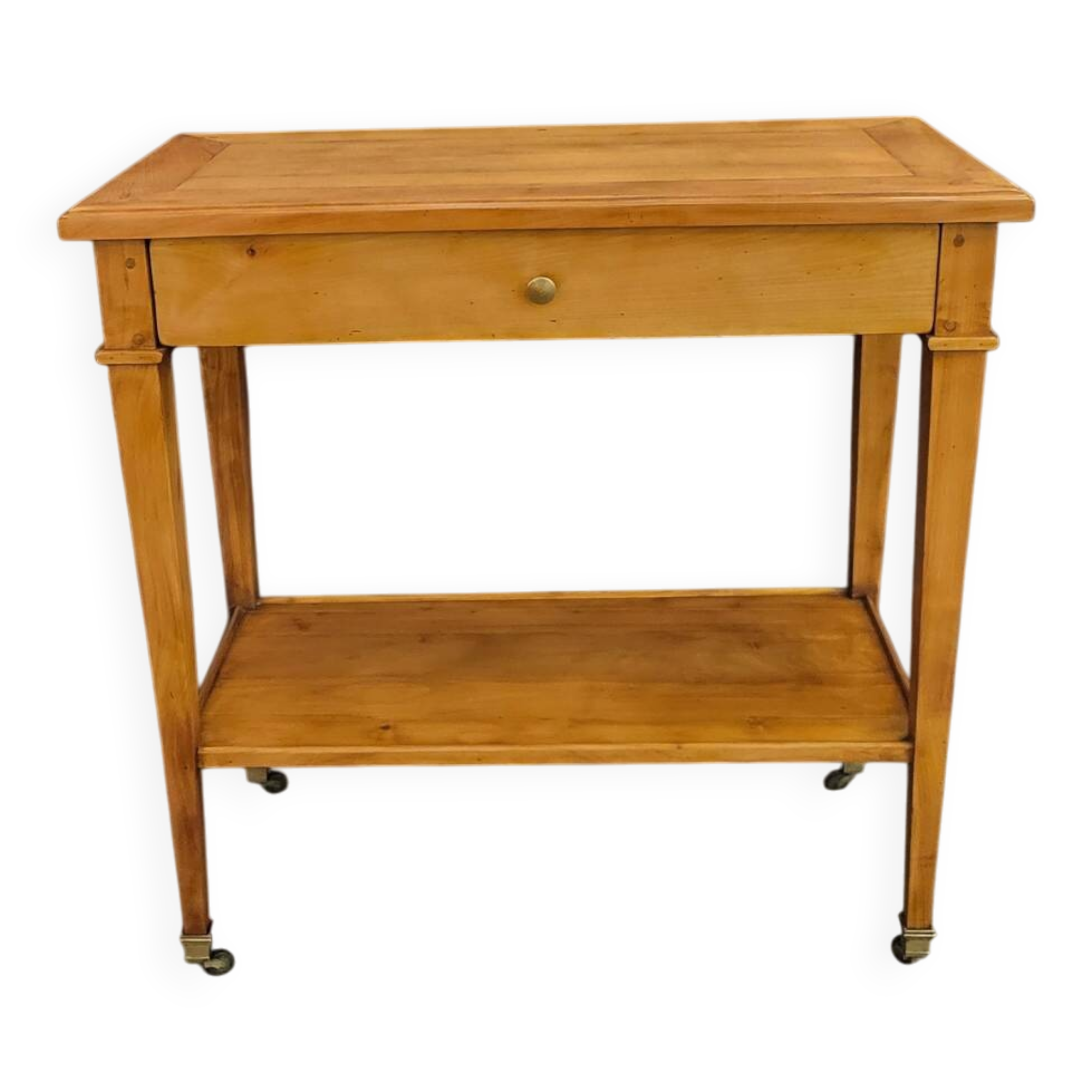 Rolling serving cart