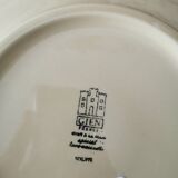 Hollow dish in Gien earthenware, Sunflower