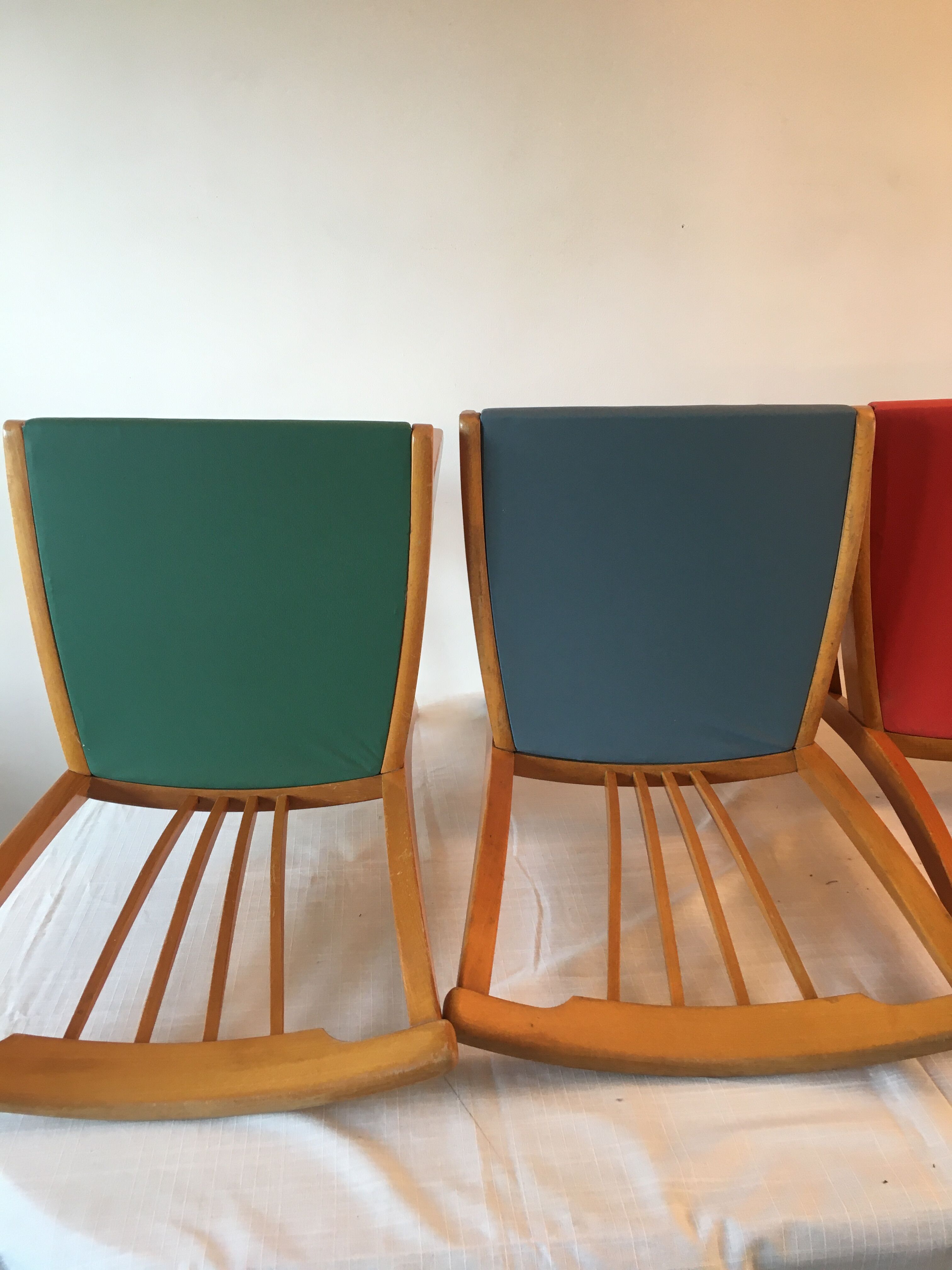 4 vintage chairs 60s