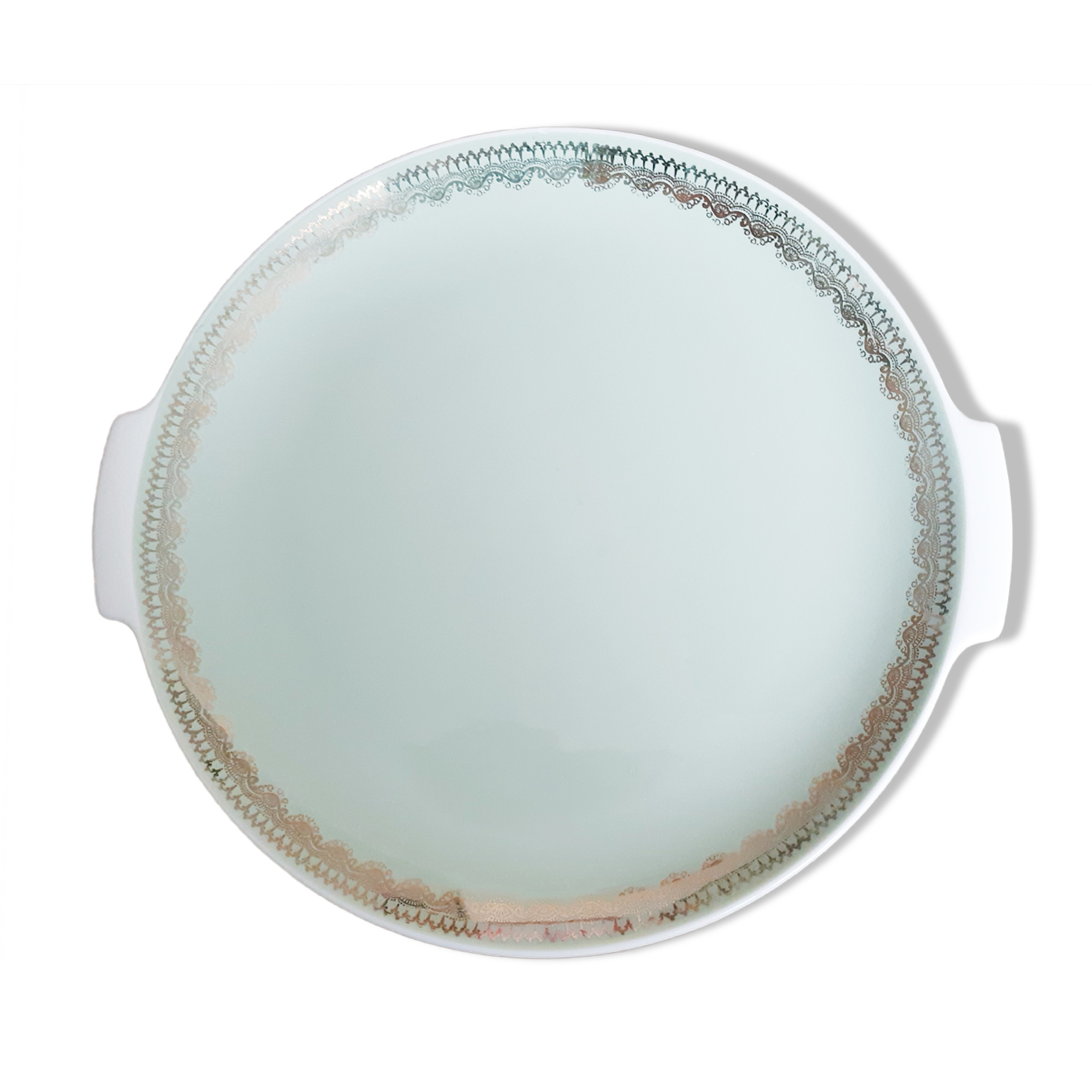 Villeroy and Boch food service, white and green faience, Mettlach, France Saar