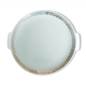 Service de plats Villeroy et Boch, en faience blanche et verte, Mettlach, France Saar