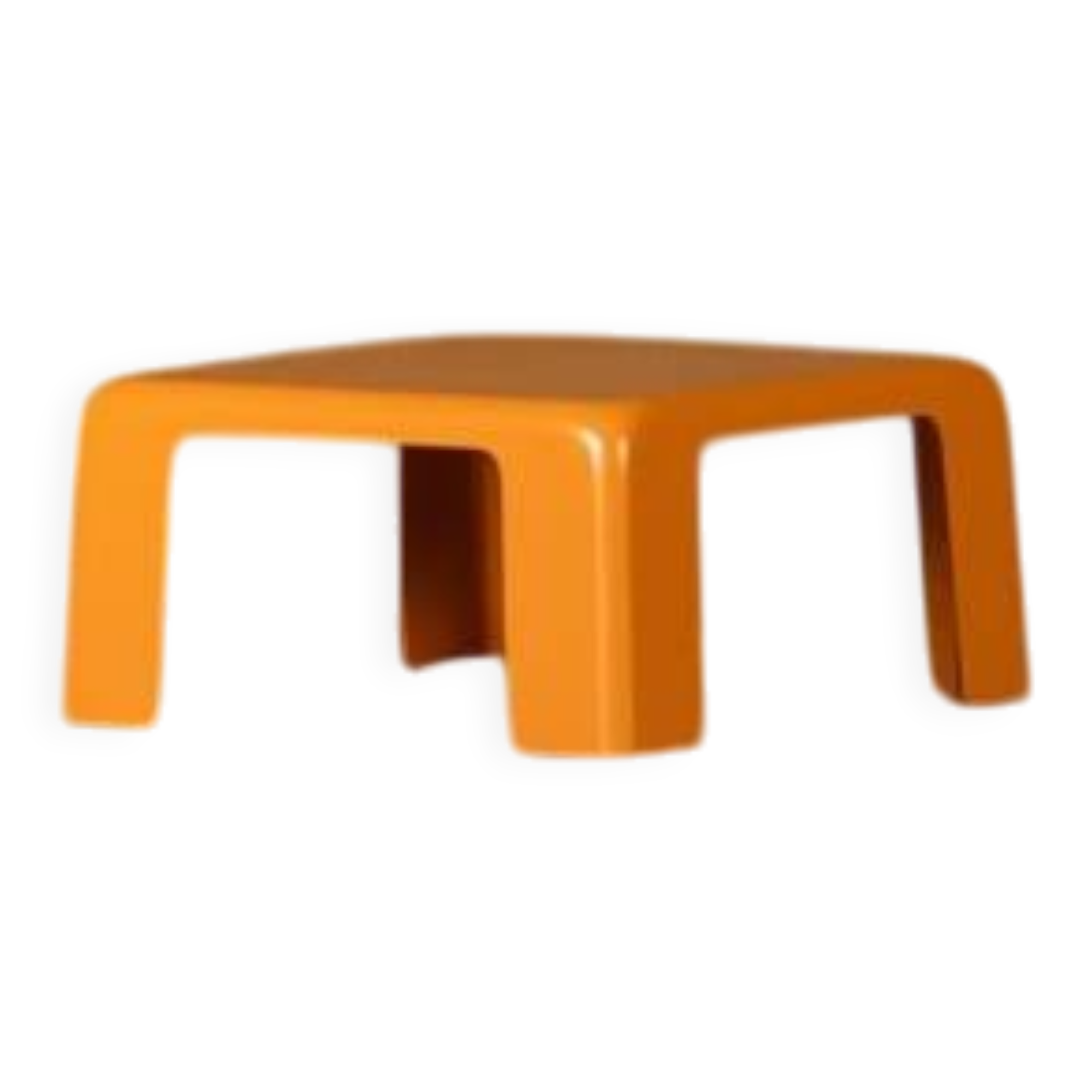 Orange Amanta coffee table by Mario Bellini for B&C Italia, Italy, 1970s
