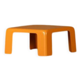 Orange Amanta coffee table by Mario Bellini for B&C Italia, Italy, 1970s