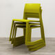 Vitra tip ton yellow-green reclining chair