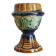 Late 19th-century earthenware egg cup in slipware