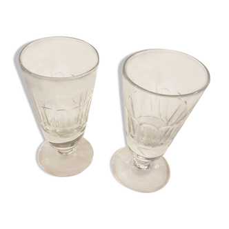 Paire de verres à Absinthe