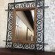 Moroccan mirror in wrought iron  52x62cm